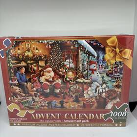 X004c7qkah The Jigsaw Puzzle Advent Calendar 2024 Christmas Sealed 1008 Pieces 42 Pcs X 24 Days