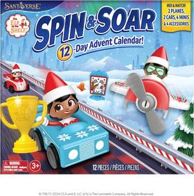 Advent12day The Lumistella Co 12-day Advent Calendar - Elf On Shelf Spin And Soar Christmas Countdown Wi