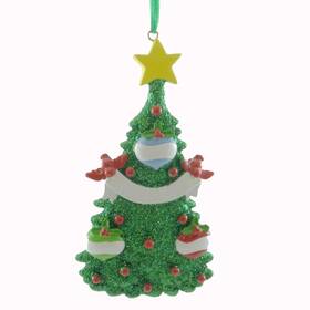 Rm2g-3 This Little Piggy Green Christmas Tree Ornament Diy Personalization