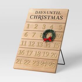 90495475 Threshold Christmas Wood Countdown Calendar -
