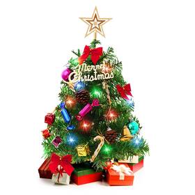 2l-rb9j-0d2t Tigena 20 Inch Christmas Tree With Light Small Table Top Led Str