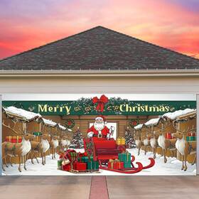 Tet-tingjoo-0730 Tingjoo 7 X 16 Ft Christmas Garage Door Cover Banner Decoration