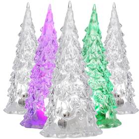 Trdjkco051te17cc054026x3 Toddmomy 5pcs Tabletop Lighted Christmas Tree Led Acrylic Night Light