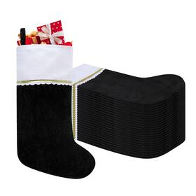 B0c5rngfwy Tokforty 24 Pack Felt Christmas Stockings 19 Inches Black And White S