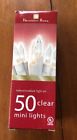 Tol-50la-c White Mini String Lights Clear Christmas Outdoor Indoor