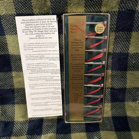 Ton Gift Of Faith 605616305268 The Manger Nails Symbols Season Red Ribbon Christmas Decoration Ornaments