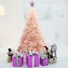 Topb001617 Topbuy Pink Artificial Christmas Tree With Metal Stand 722992187340