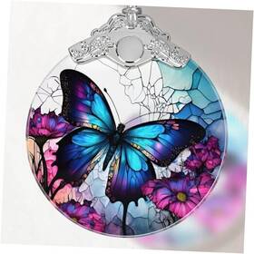 Gxbd-blgs-butterfly-bls201 Touber Stained Glass Ornament Christmas Ornaments Tree Butterfly