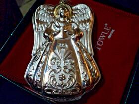 Towle 044228173573 2001 Inch 1st Edition Sterling Silver With Gold Accent Christmas Angel