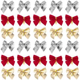 181419zaiwuu2f Toyvian Small Bows For Crafts Xmas Tree Bowknot Decoration Ribbon