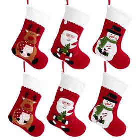 Rt5c182730l597k56u Toyvian 6pcs Christmas Treat Bag Stockings Decorative Sock