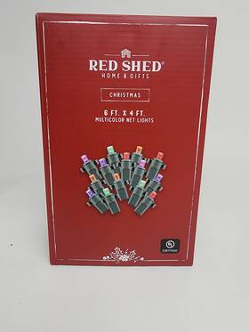 2526036 Tractor Supply Company Red Shed 6 Ft X 4 Christmas Multicolor Led Net Lights Ul Certified Indoor