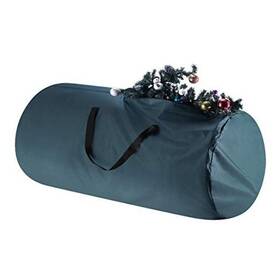 83-dt5564 Trademark Glb Christmas Storage Bag-fits Up To 12 Ft Artificial Green With Black Handles