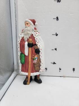 Traditions 071581104487 Porcelain Collections Santa Claus Christmas Hand Painted Figure 8 Inch