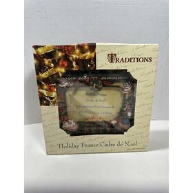 Traditions 400001685112 Christmas Fireplace Cats Holiday Frame For 4x6 Photo Heavy