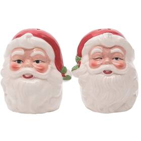 Transpac 885114086450 Dolomite 3.25 Inch Multicolor Christmas Vintage Santa Shaped