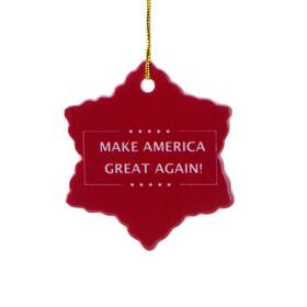 Treasure Gurus Llc 019962979781 President Donald Trump Make America Great Again Xmas Tree Ornament Gift Topper
