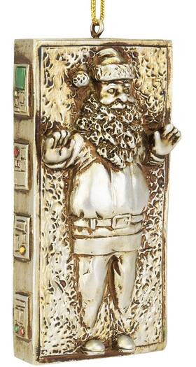 Tree Buddees 810083540085 Santa Frozen In Carbonite Funny Parody Christmas Ornament