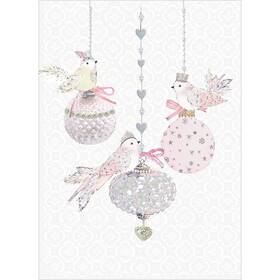Hb93305 Tree-free Greetings Holiday Greeting Cards Bird Ornament Merry Christmas Vi
