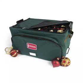 Treekeeper 313054047052 Premium 4 Inch Christmas Ornament Storage Box With Front Pocket 72 Ornaments