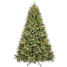 Vfp50tp-1032t-300l Treepool 5ft Pre-lit Artificial Christmas Tree With 1032 Pe&pvc Green
