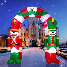 Trmesia 974387763756 9ft Christmas Inflatable Arch Outdoor Decoration Xmas Nutcracker S