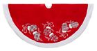 Ts0213 Kurt Adler Red White Velvet With Appliqued Mittens 086131460791