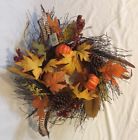 Ts151867-01 Harvest Best Quality Indoor Pumpkin Pinecone Wreath Autumn 701091389011