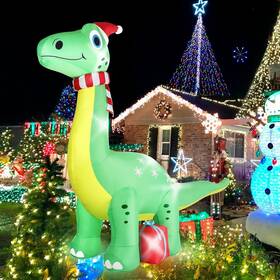 Sdzs002 Tsdatowr 6ft Brachiosaurus Dinosaur Christmas Inflatables Outdoor Decorations Green