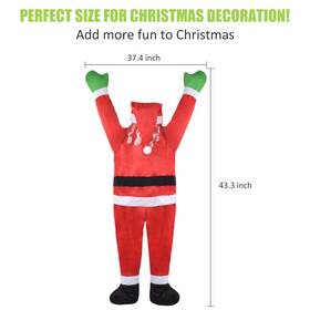 Hp9090162 Tsuinz Hanging Santa Claus Decor - Xmas Yard Figure With Simple Easy Installation