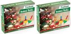 E185236 Tupkee Christmas Replacement Bubble Lights 3 Multi-color Light Bulbs 2 Pack