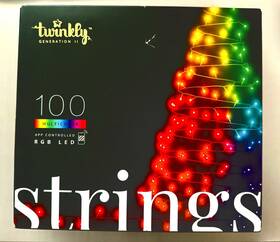 Twinkly 056326673321 Strings App-controlled Led Christmas Lights With 100 Rgb New In Box
