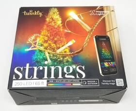 Tws250stp Twinkly New Strings 65ft 250 Rgb Led String Light Indoor Outdoor Christmas Tree