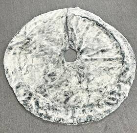Ugg 008889388981 New Dream Xmas Tree Skirt Faux Fur 54 Inch Round/luxuriously Soft/gray-fawn
