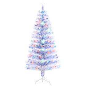 Uirio 732845939787 Pre-lit Fiber Optic 5ft Tree Artificial Christmas Multicolor Led Star Light