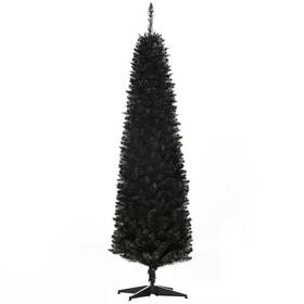 Us01-830182bk Uirio 6ft Artificial Christmas Tree Slim Halloween Style Indoor Decoration For Party