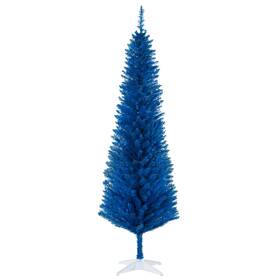 Us01-830182v06bu Uirio 6ft Decorated Pencil Christmas Tree Xmas Decor With 390 Realistic Branch Tip