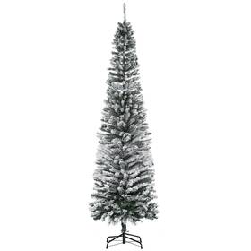 Us01-830315v01 Uirio 7.5ft Skinny Artificial Snow Flocked Pencil Christmas Tree Slim Xams Decoration
