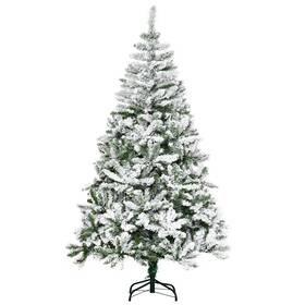Us01-830527v02gn Uirio 6ft Tall Unlit Snow Flocked Artificial Christmas Tree Xmas Indoor Decoration