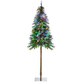 Us01-830745v81gn Uirio 6 Ft Artificial Christmas Trees With Warm White Colorful Led Lights Pencil Shape