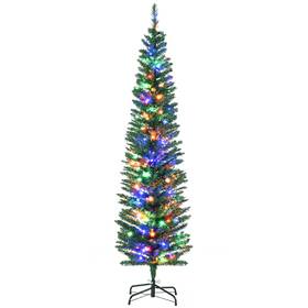 Us01-830755v80gn Uirio 6ft Artificial Pencil Christmas Trees Holiday Decoration With Colorful Led Lights
