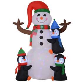 Us01-844232v80 Uirio 6ft Christmas Holiday Yard Inflatable Outdoor Led Cute Penguin Snowman Decoration