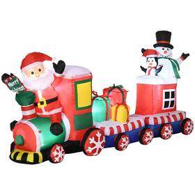 Us01-844572v80mx Uirio 8ft Inflatable Christmas Santa Claus Snowman Blow-up Outdoor Led Yard Decoration