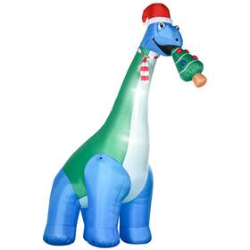 Us01-844726v80gn Uirio 11ft Long Christmas Inflatable Outdoor Dinosaur Blow-up Led Yard Decoration