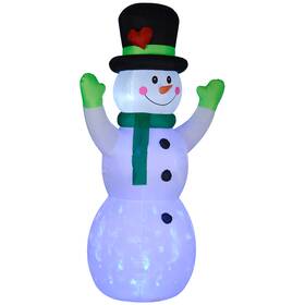 Us01-844931v80wt Uirio 10ft Christmas Inflatable Cheerful Snowman Blow Up Led Yard Outdoor Decorations