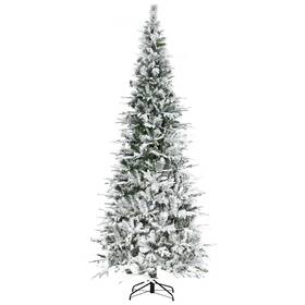 Us02-830566v00gn Uirio 9ft Snow Flocked Artificial Christmas Tree With 1159 Realistic Branch Tips Green