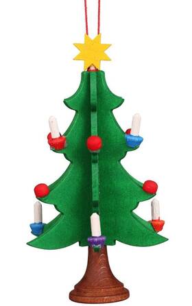 13-0045 Ulbr 821692019251 - Christian Ulbricht Ornament Christmas Tree 4 Inch H X 2 W D