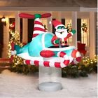 Unbranded Christmas Outdoor Decor Airblown Inflatable Santa Animated Helicopter Yard 7ft 683885493480