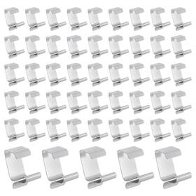 Universal 712814010392 50pc Christmas Lights Gutter Hooks Galvanized Holiday Roof Hooks8588