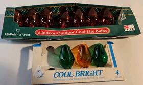 Unk 029944900115 11 Vintage Indoor/outdoor Cool-lite Christmas Lights Replacement Bulbs C7 5w